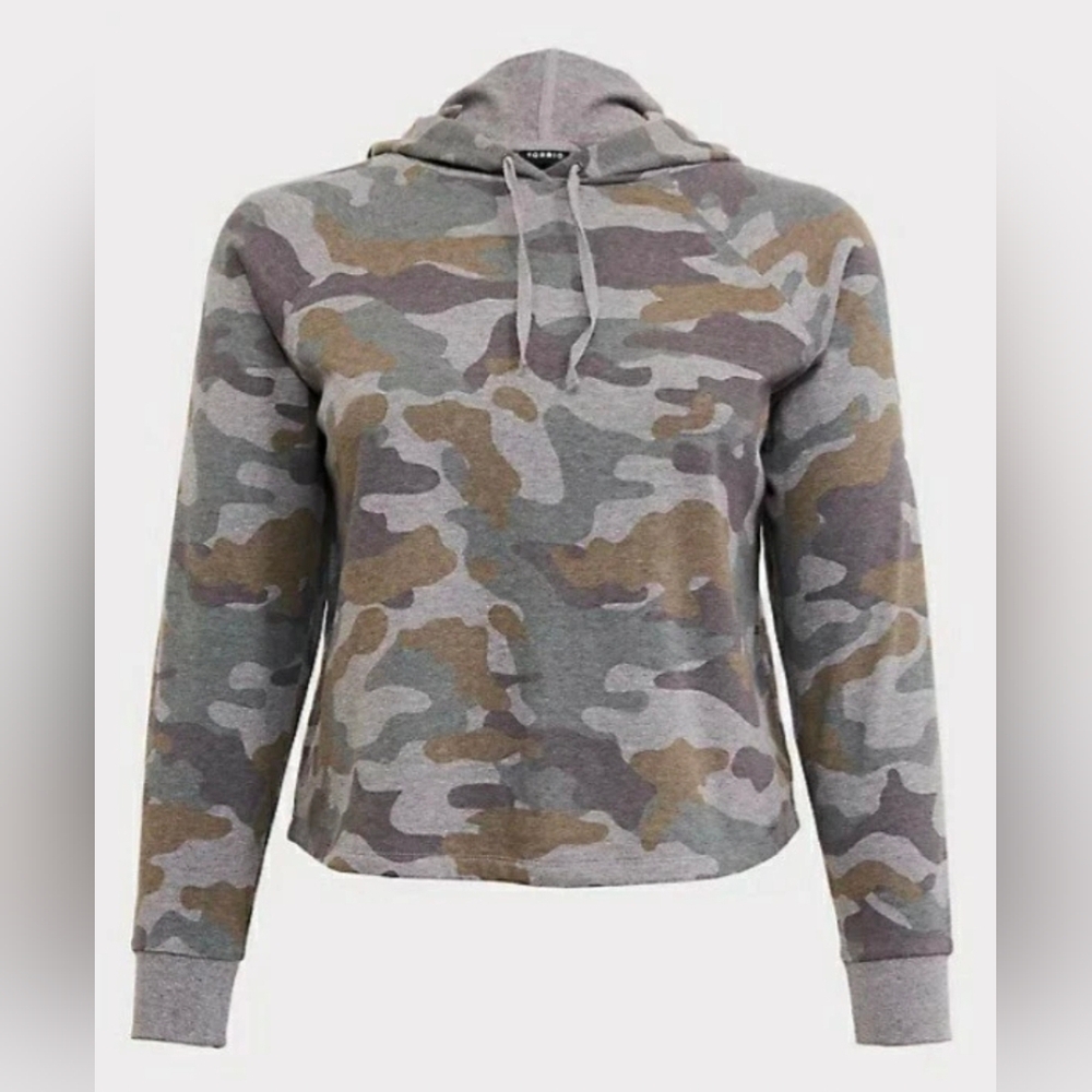 Torrid Gray Camouflage Hoodie